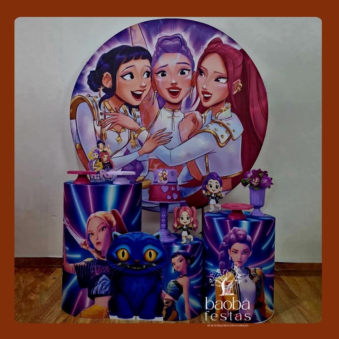 Guerreiras K-Pop (177) - Kit Ouro (+Totem) - Baobafestas
