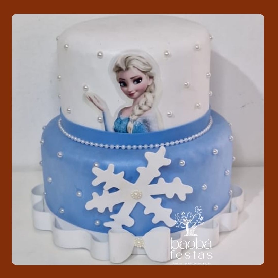 Bolo Fake Frozen - Baobafestas