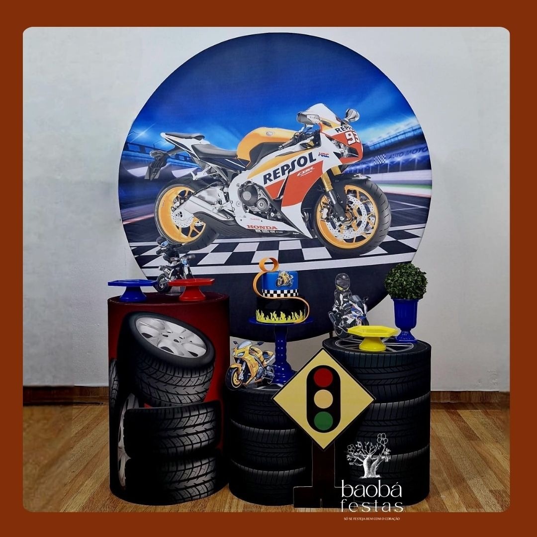 Moto (56) - Kit Ouro (+Totem) - Baobafestas
