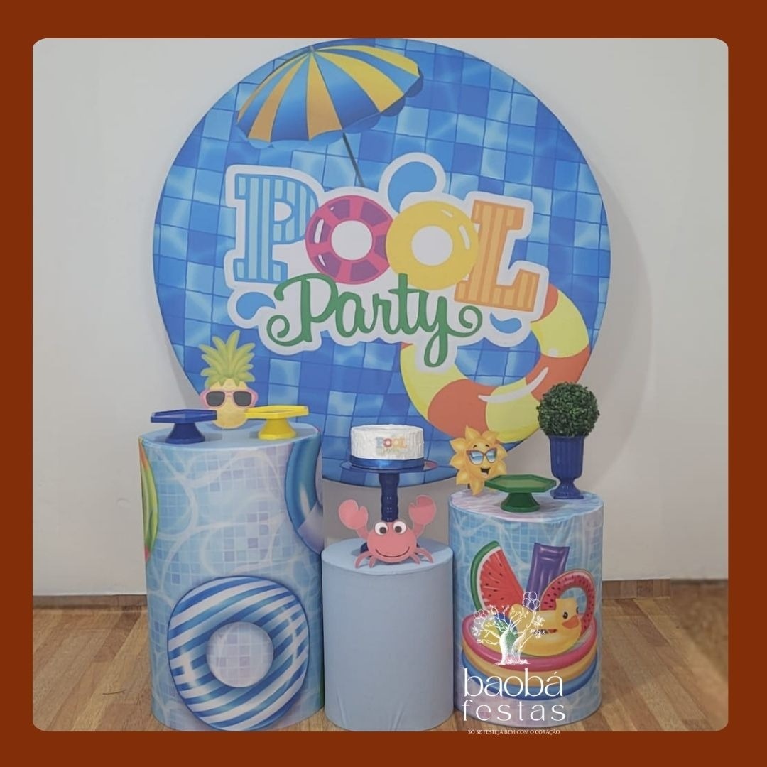 Kit Ouro - Pool Party - Menino - Baobafestas