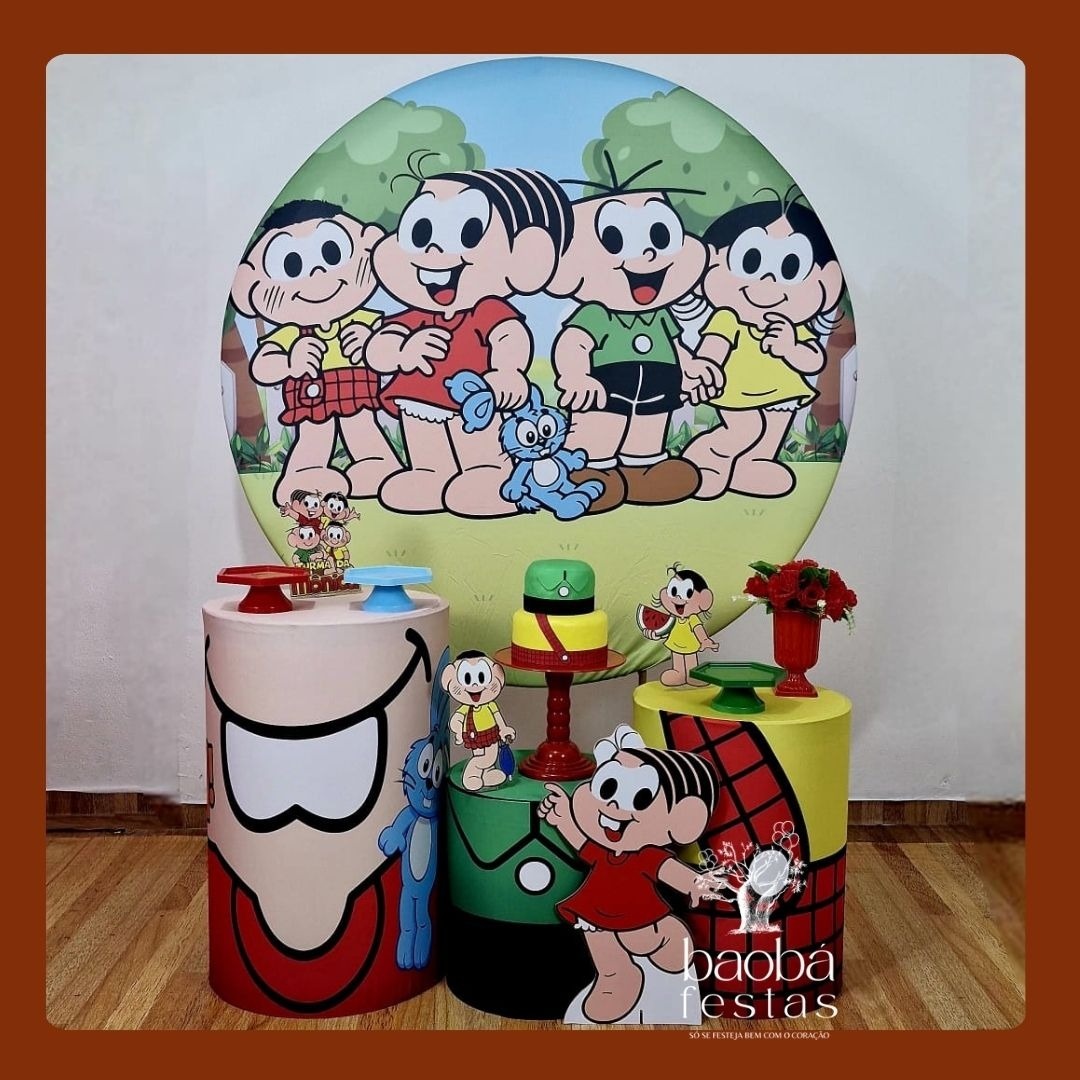 Turma da Mônica (30)- Kit Ouro (+ Totem) - Baobafestas