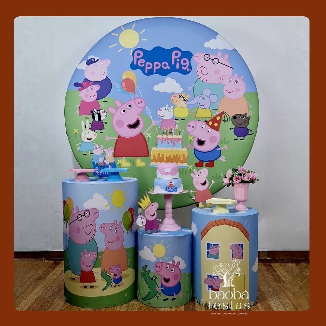 Peppa Pig Rosa (76) - Kit Ouro - Baobafestas