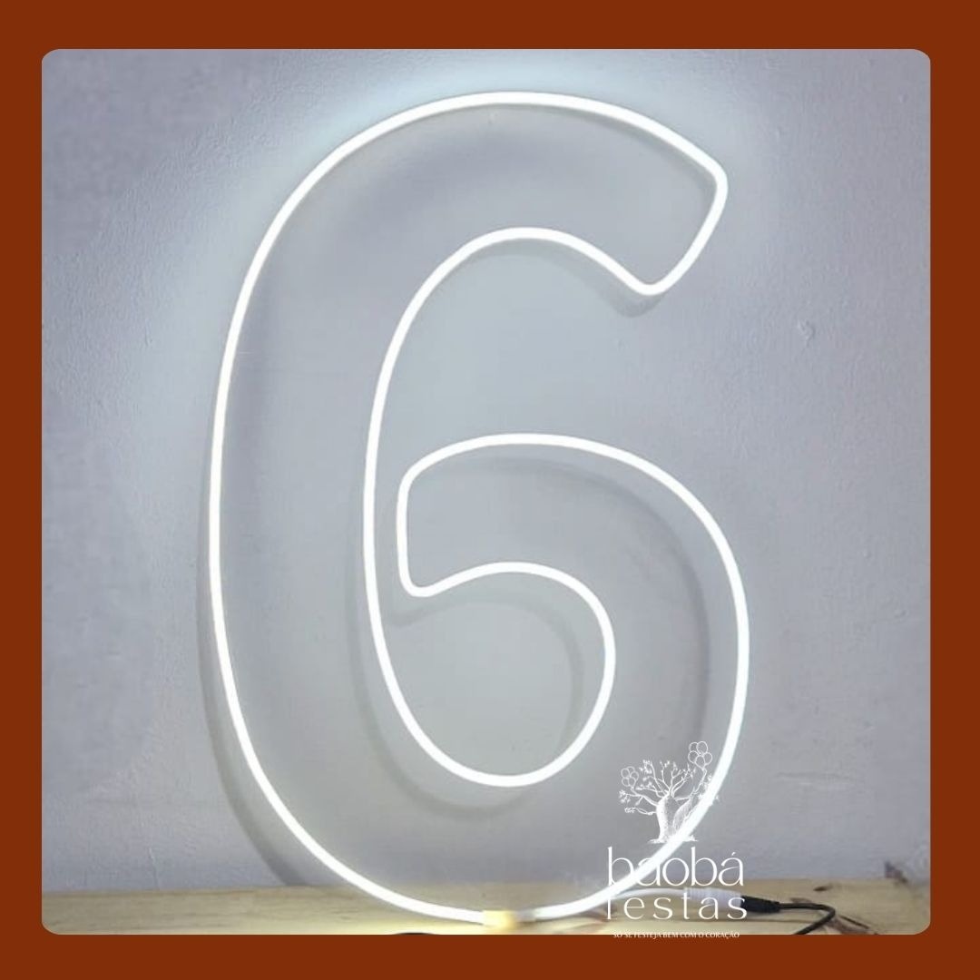 Idade Em Led (Nº6)  - Baobafestas