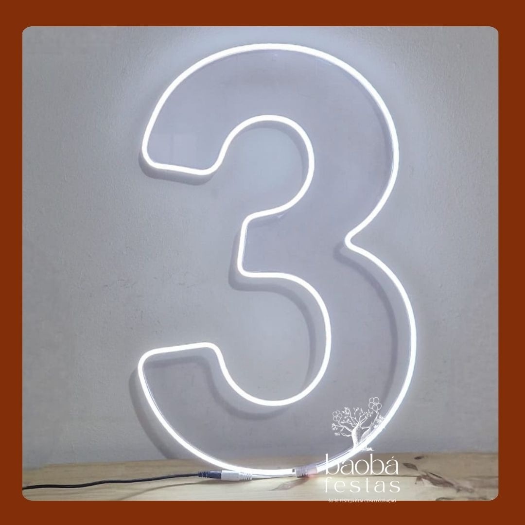 Idade Em Led (Nº3)  - Baobafestas