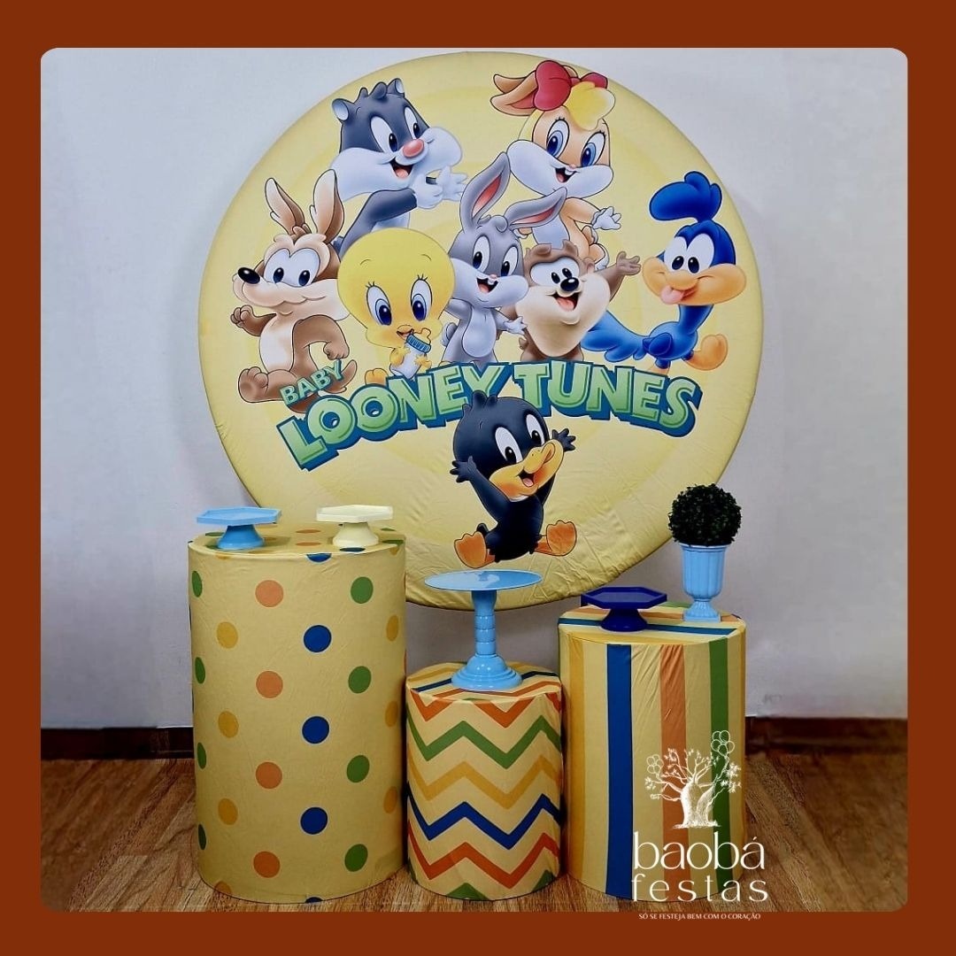 Looney Tunes Azul (126) - Kit Prata - Baobafestas
