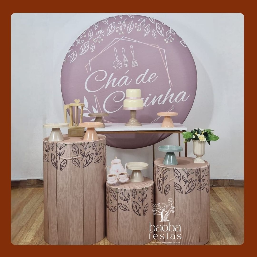 Kit Diamante - Chá de Cozinha Nude/Rosê - Baobafestas