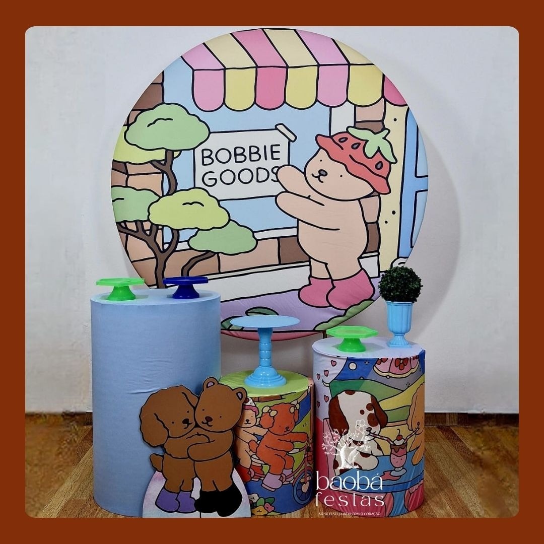 Bobbie Goods (169) - Kit Prata - Menino + Totem  - Baobafestas