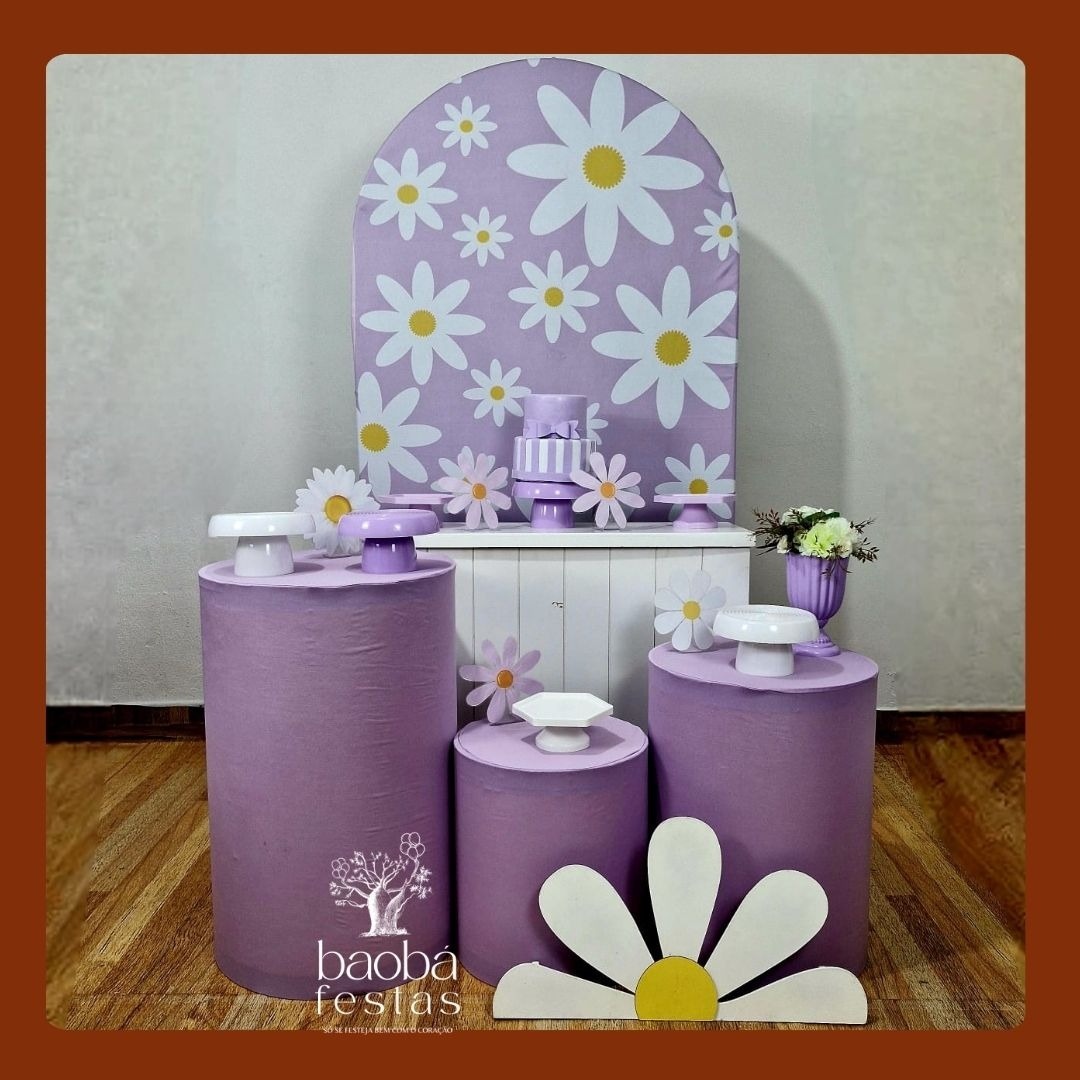 Margarida Lilas (Prs 13) - Kit Diamante (+Totem) - Baobafestas