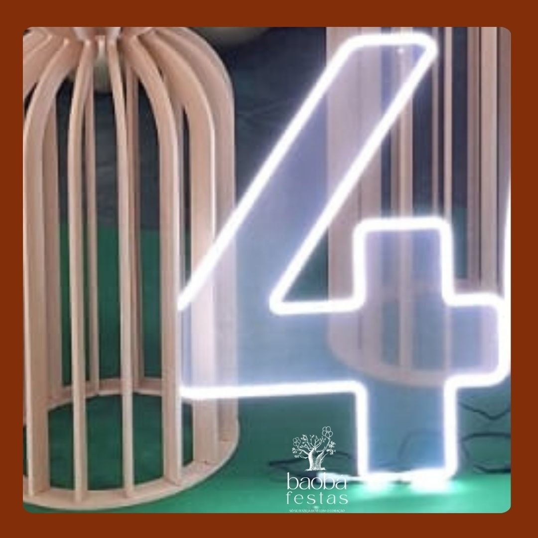 Idade Em Led (Nº 4) - Baobafestas