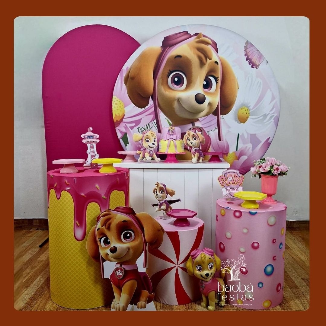 Skye-Patrulha Canina (61) - Kit Luxo - Baobafestas