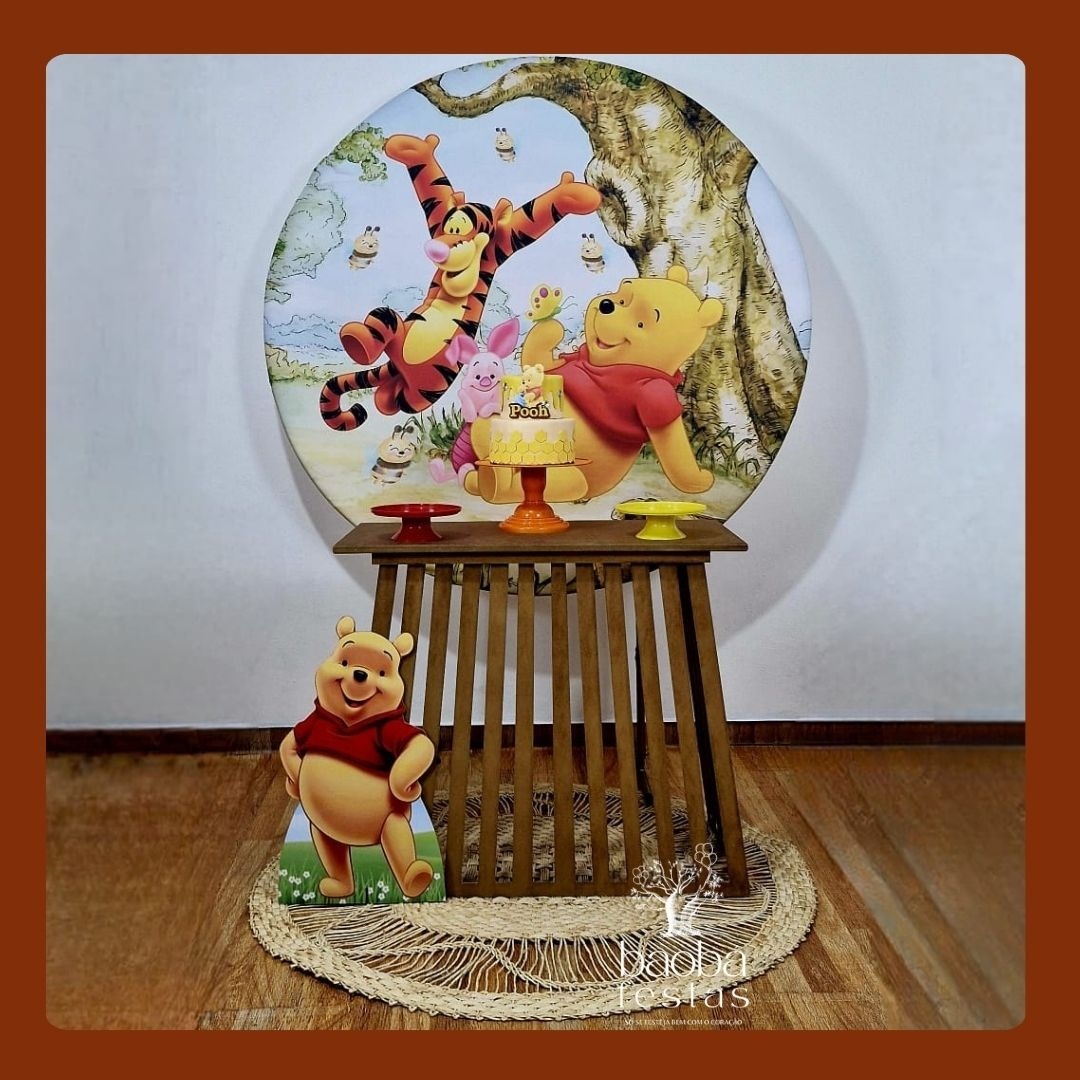 Composição - Ursinho Pooh Com Tapete - Baobafestas