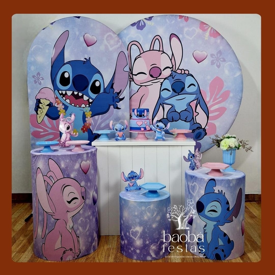 Kit Luxo - Stitch E Angel  - Baobafestas