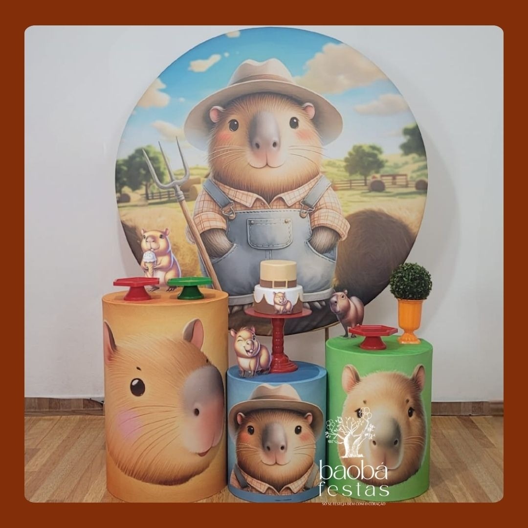 Kit Ouro - Capivara Tradicional - Baobafestas