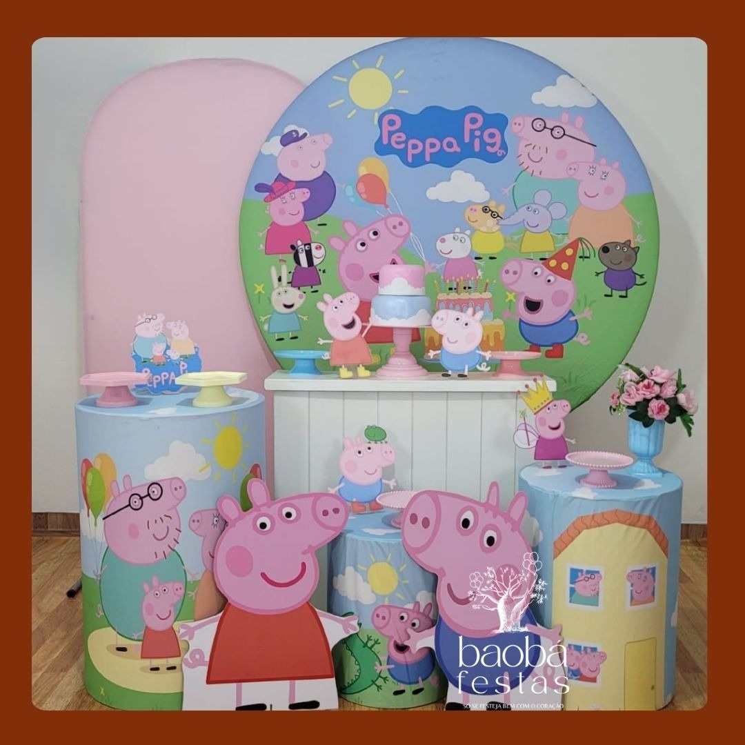 Peppa Pig Rosa (76) - Kit Luxo - Baobafestas