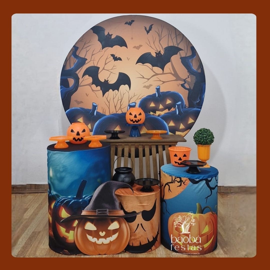 Kit Diamante - Halloween 2 + Totem de Chão - Baobafestas