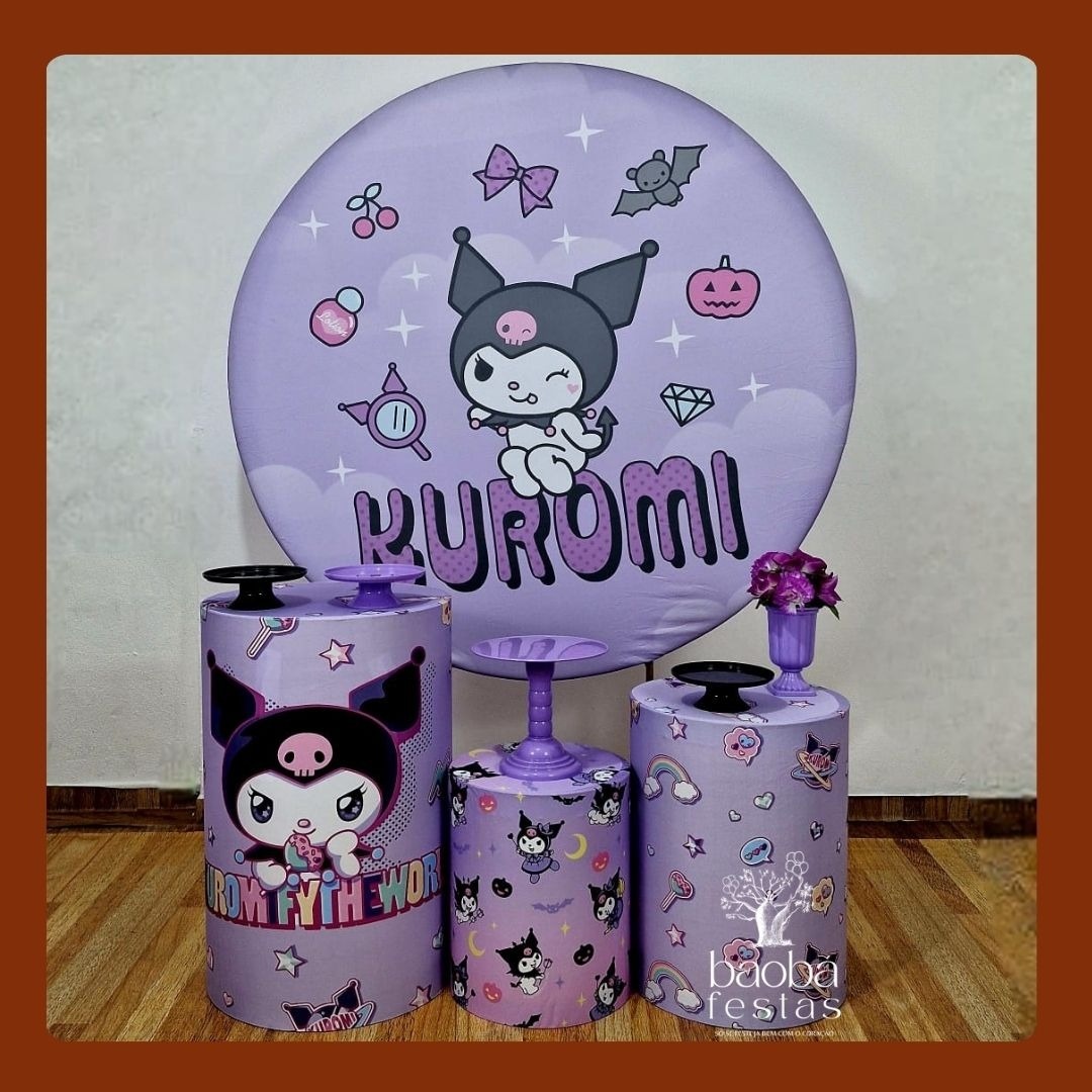 Kuromi (Hello Kitty) - Kit Prata  - Baobafestas