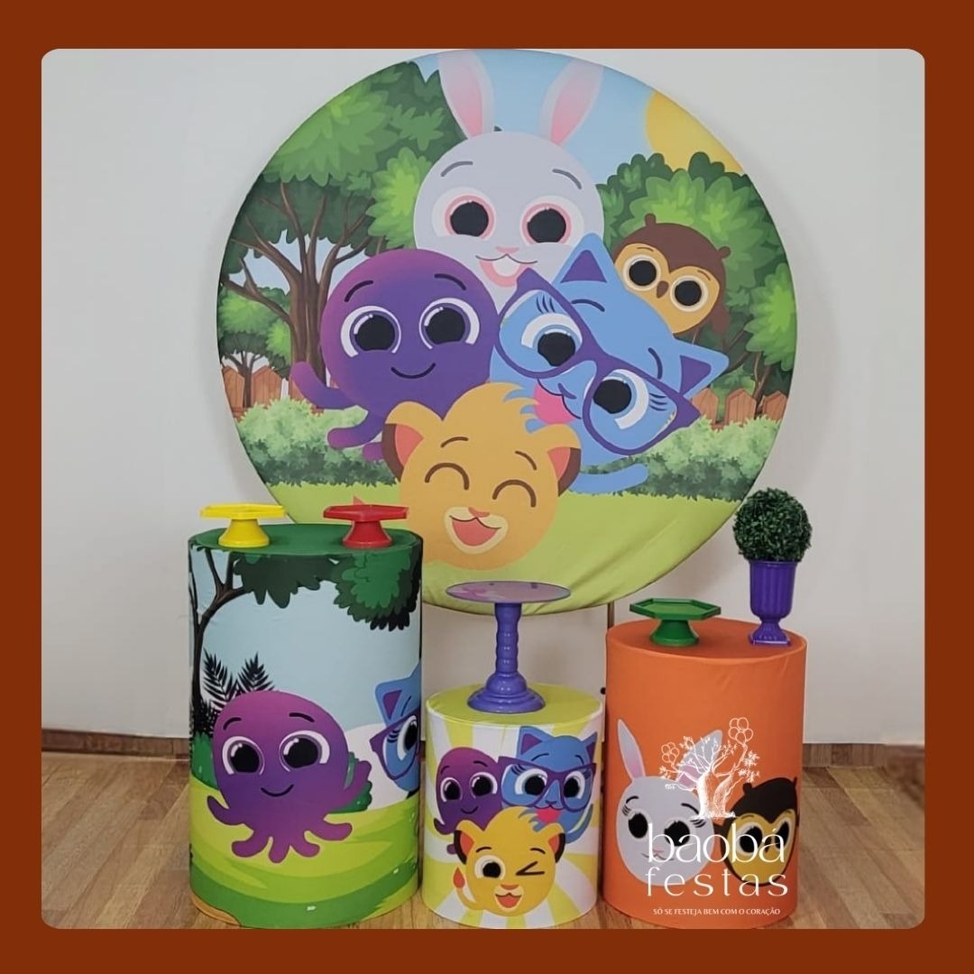 Kit Prata - Bolo Fofos Tradicional  - Baobafestas