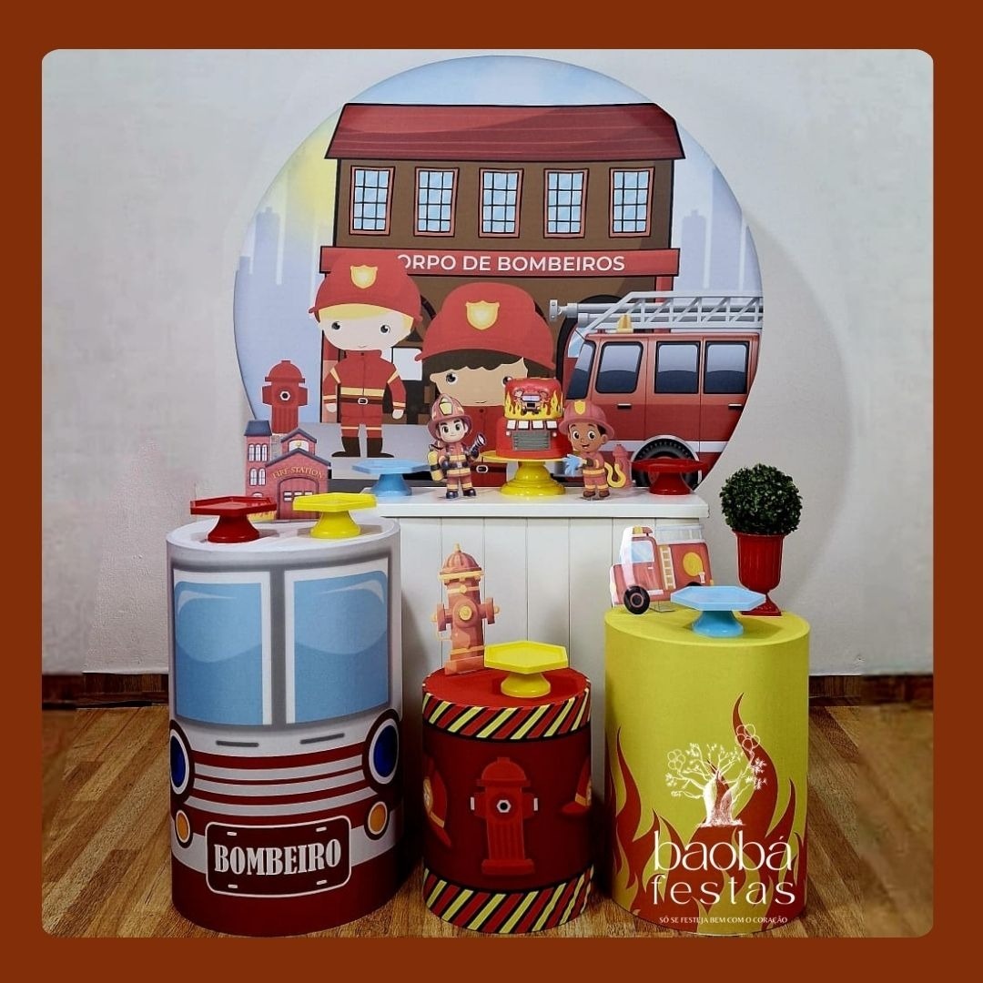 Kit Diamante - Bombeiros  - Baobafestas