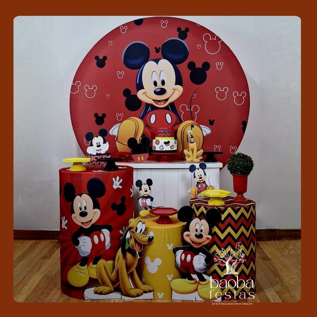 Mickey Tradicional (57) - Kit Diamante (+2 Totens) - Baobafestas