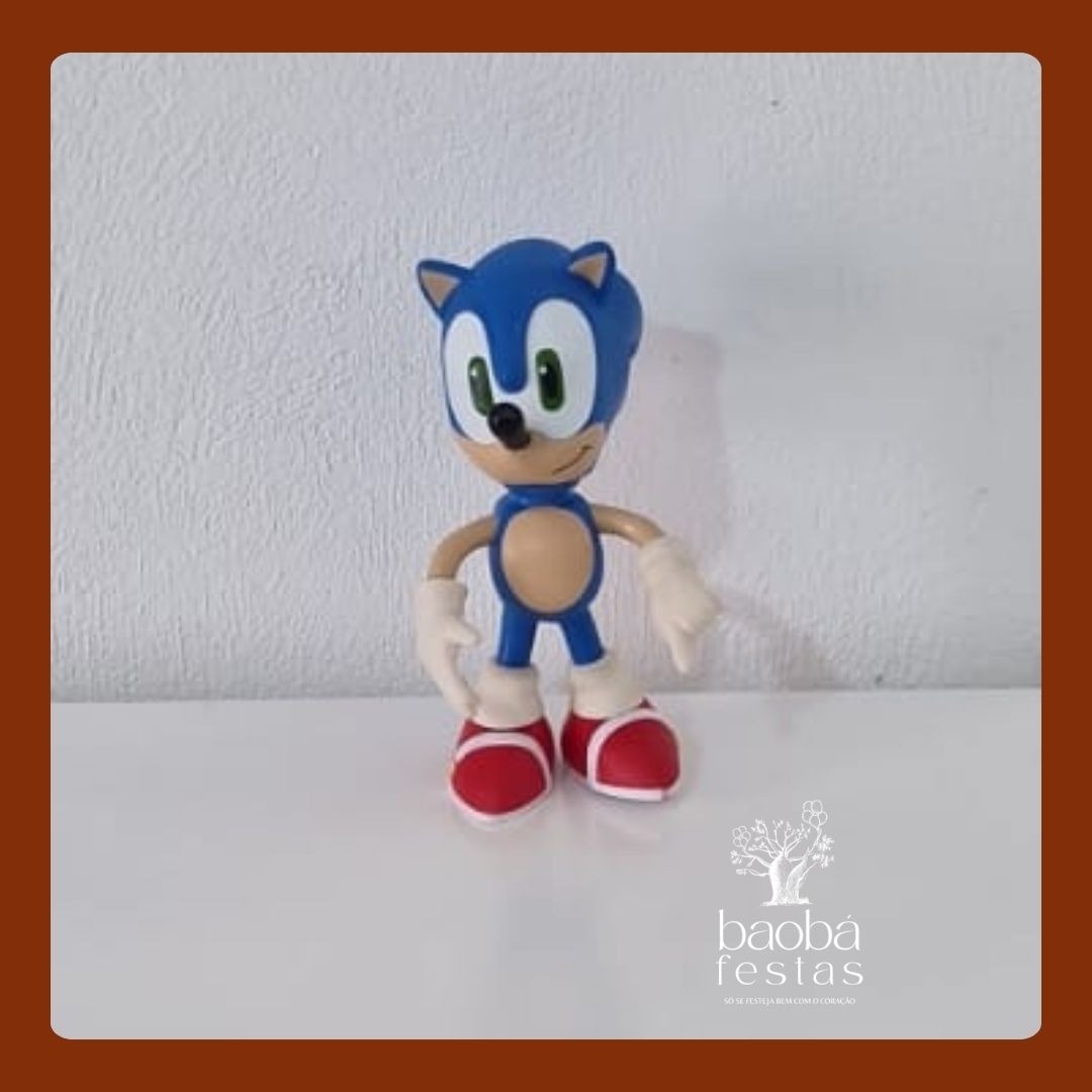 Boneco de Vinil - Sonic - Baobafestas
