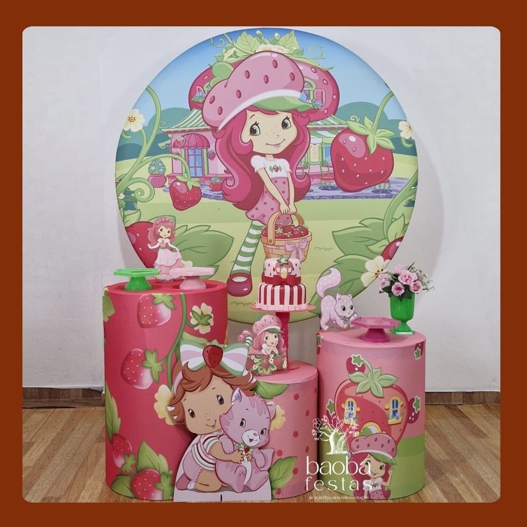 Kit Ouro - Moranguinho + Totem Moranguinho Baby - Baobafestas