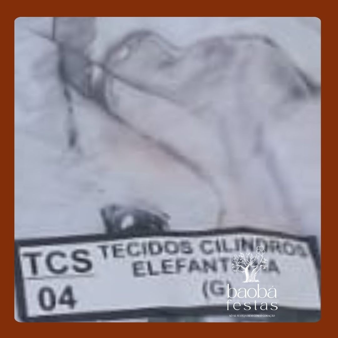Tecidos de Cilindros - Elefantinha (G) - Baobafestas