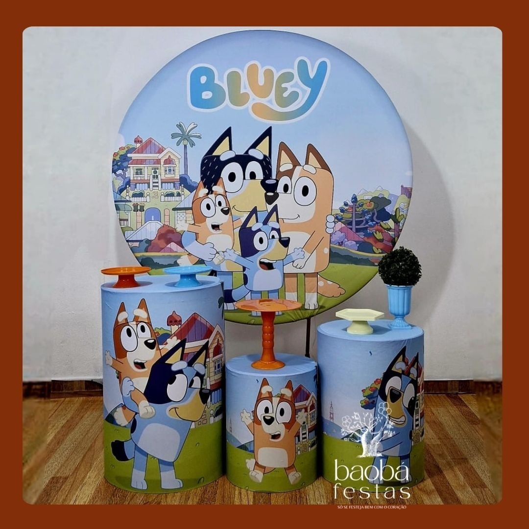 Bluey (154)- Kit Prata - Baobafestas