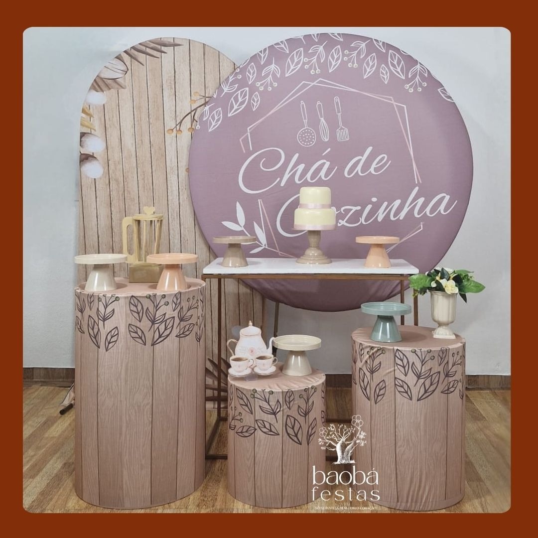 Kit Luxo - Chá de Cozinha Nude/Rosê - Baobafestas