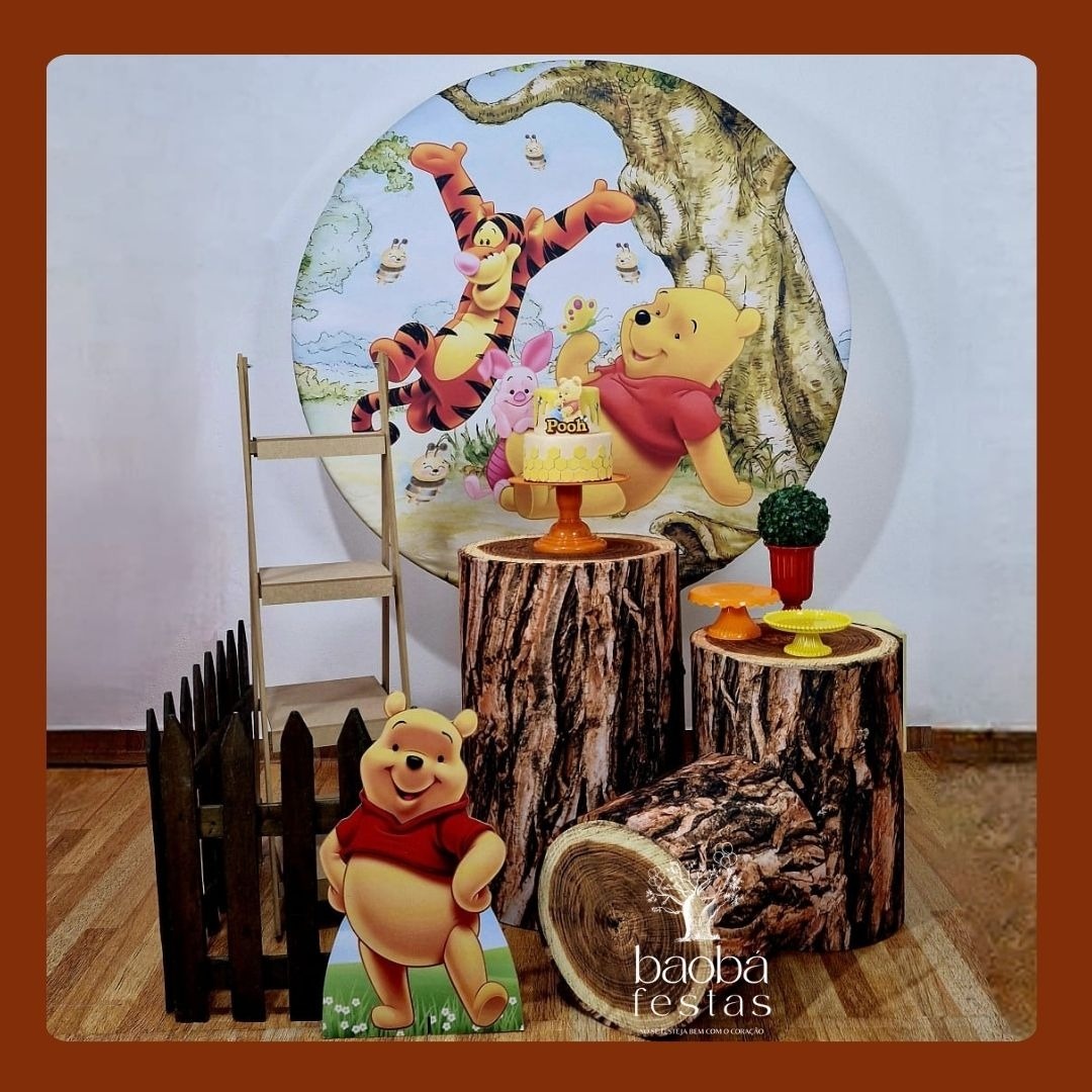 Composição - Ursinho Pooh - Com Escadinha - Baobafestas