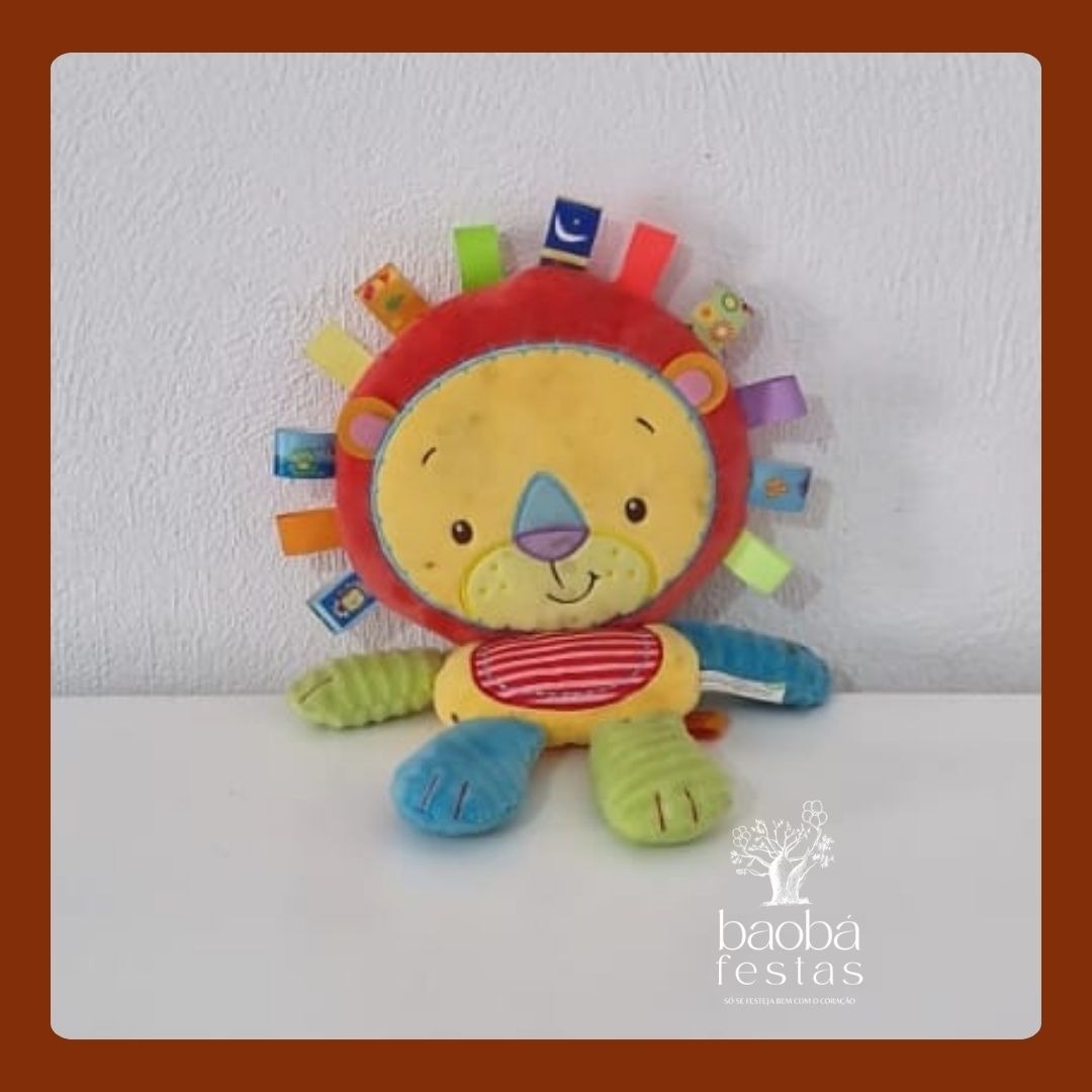 Pelúcias - Leãozinho Colorido  - Baobafestas