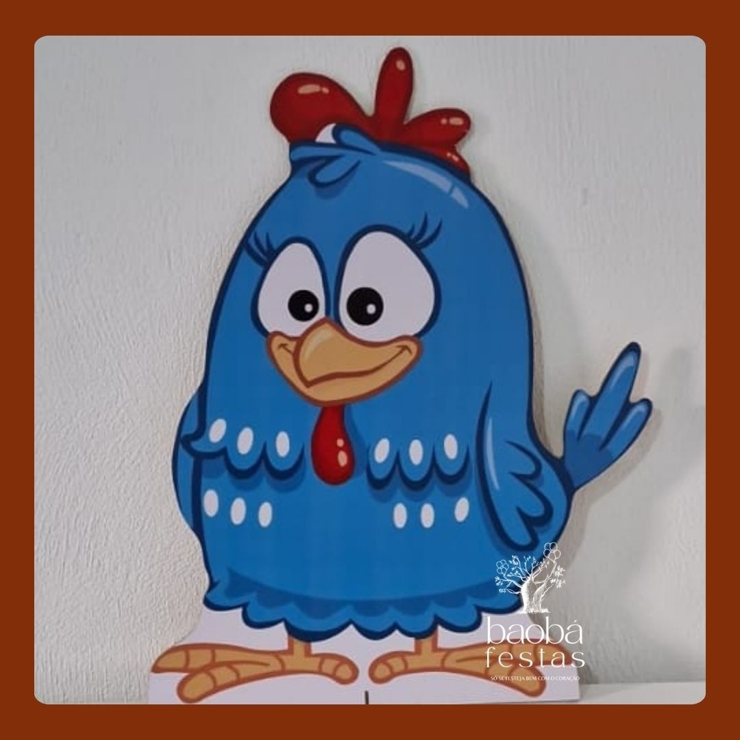 Galinha Pintadinha Azul - Totem de Chão - Baobafestas