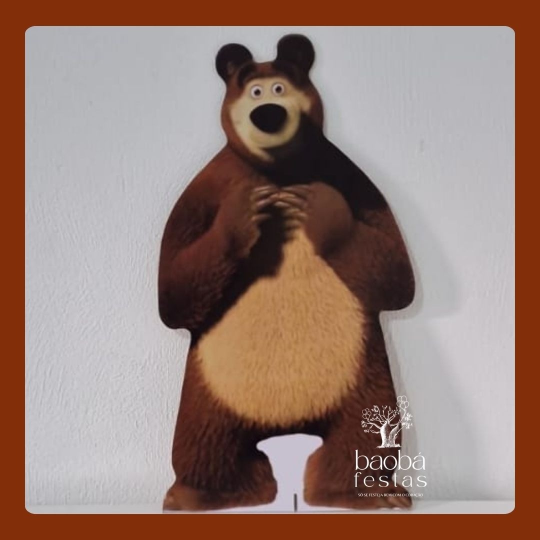 Masha E O Urso - Urso - Totem de Chão  - Baobafestas