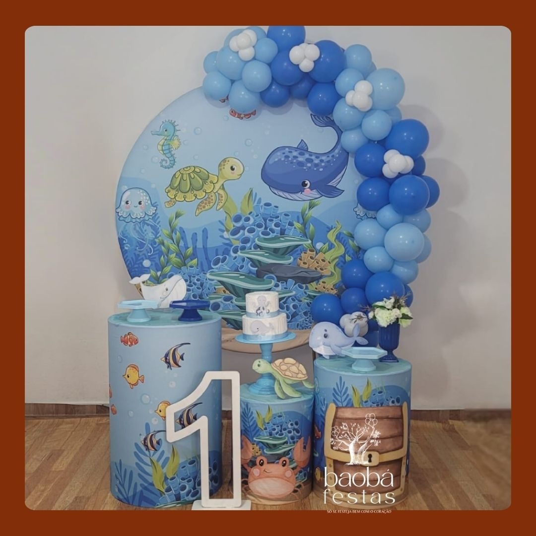 Kit Ouro - Fundo Do Mar - Baobafestas