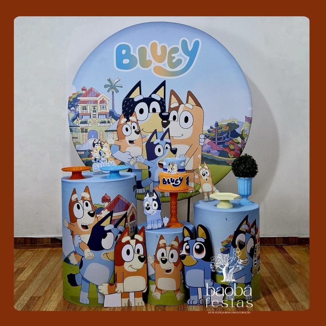 Bluey (154)- Kit Ouro + 2 Totens - Baobafestas