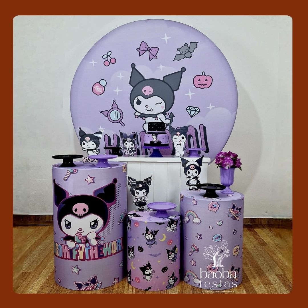 Kuromi (Hello Kitty) - Kit Diamante  - Baobafestas