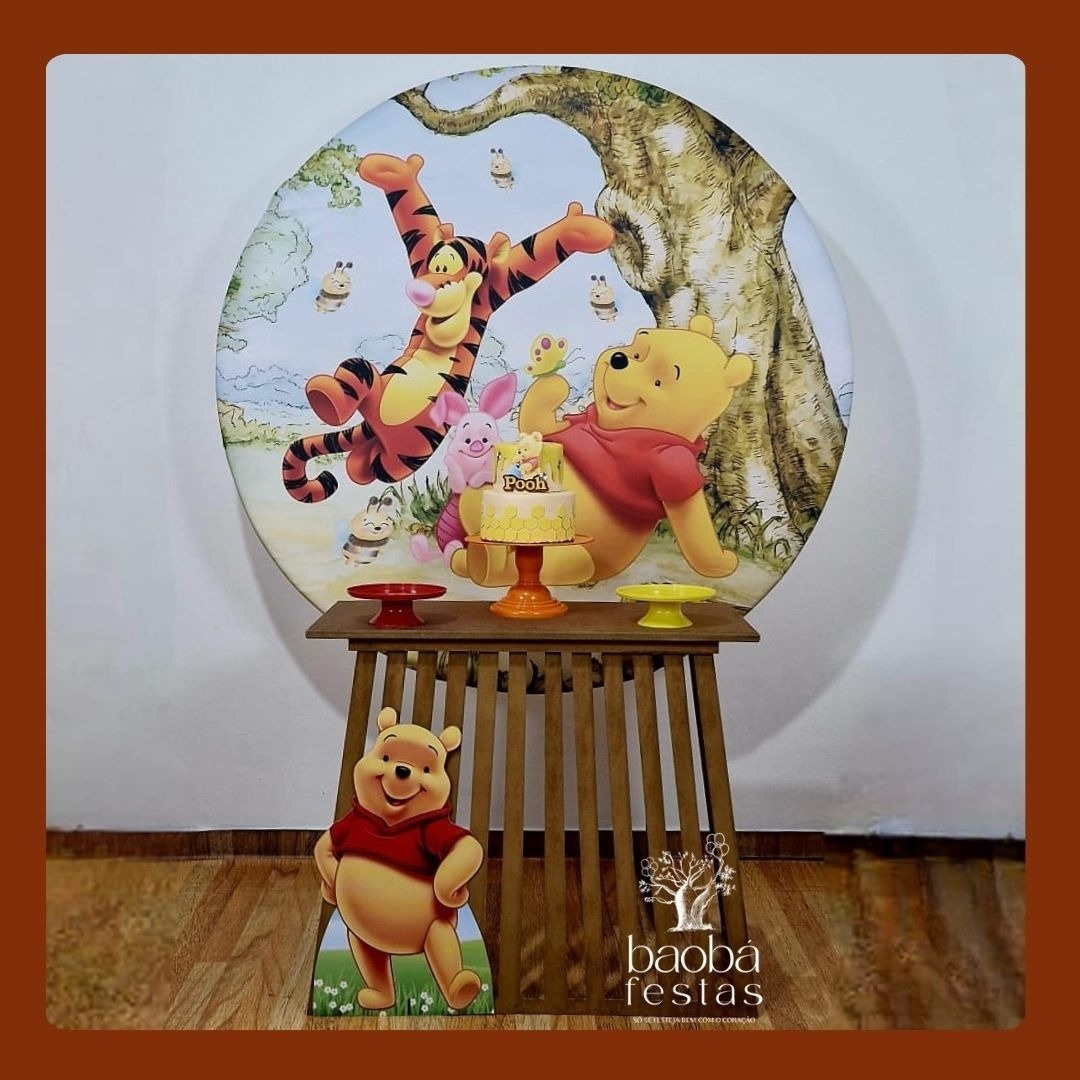 Composição - Ursinho Pooh + Cerca (Cópia) - Baobafestas