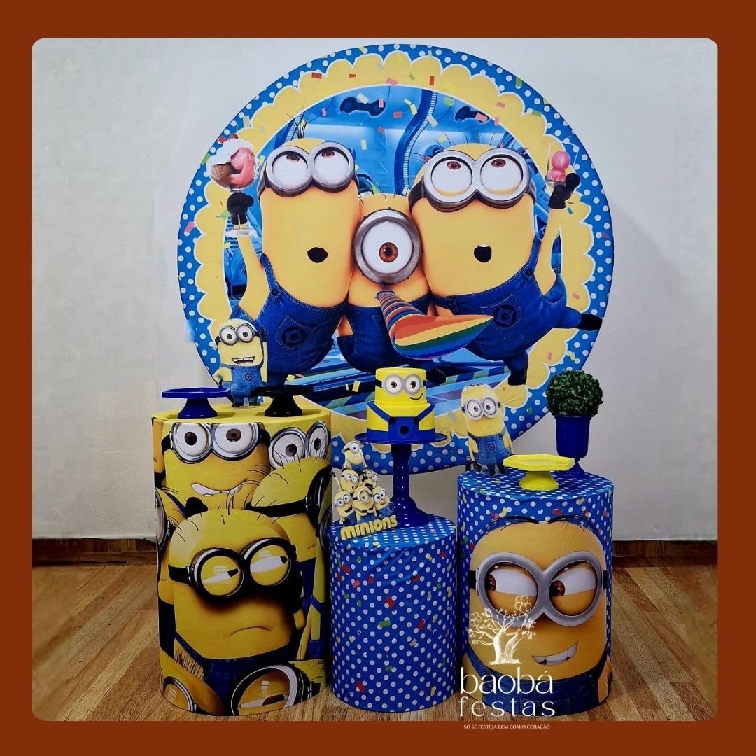 Minions (135) - Kit Ouro - Baobafestas