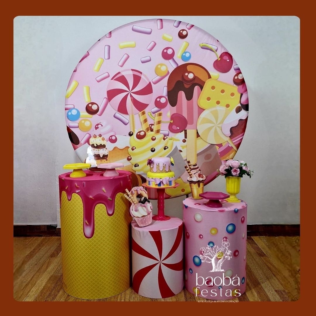 Confeitaria (08) - Kit Ouro (+Totem) - Baobafestas