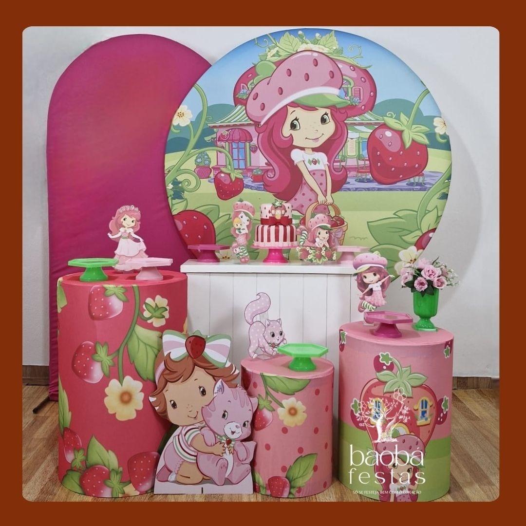 Kit Luxo - Moranguinho + Totem Moranguinho Baby - Baobafestas