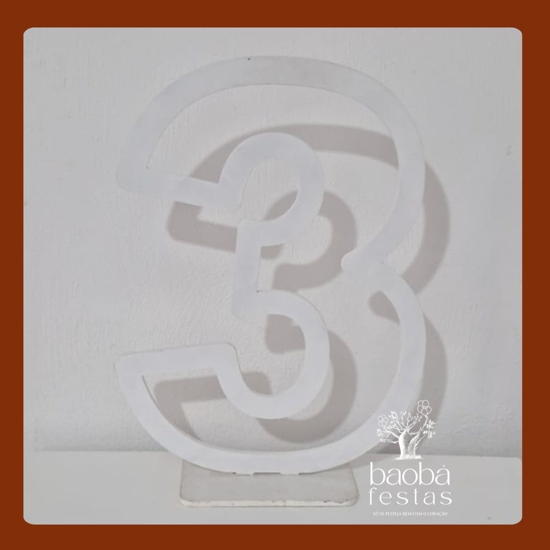 Idade Em Mdf - Nº 3 - Baobafestas