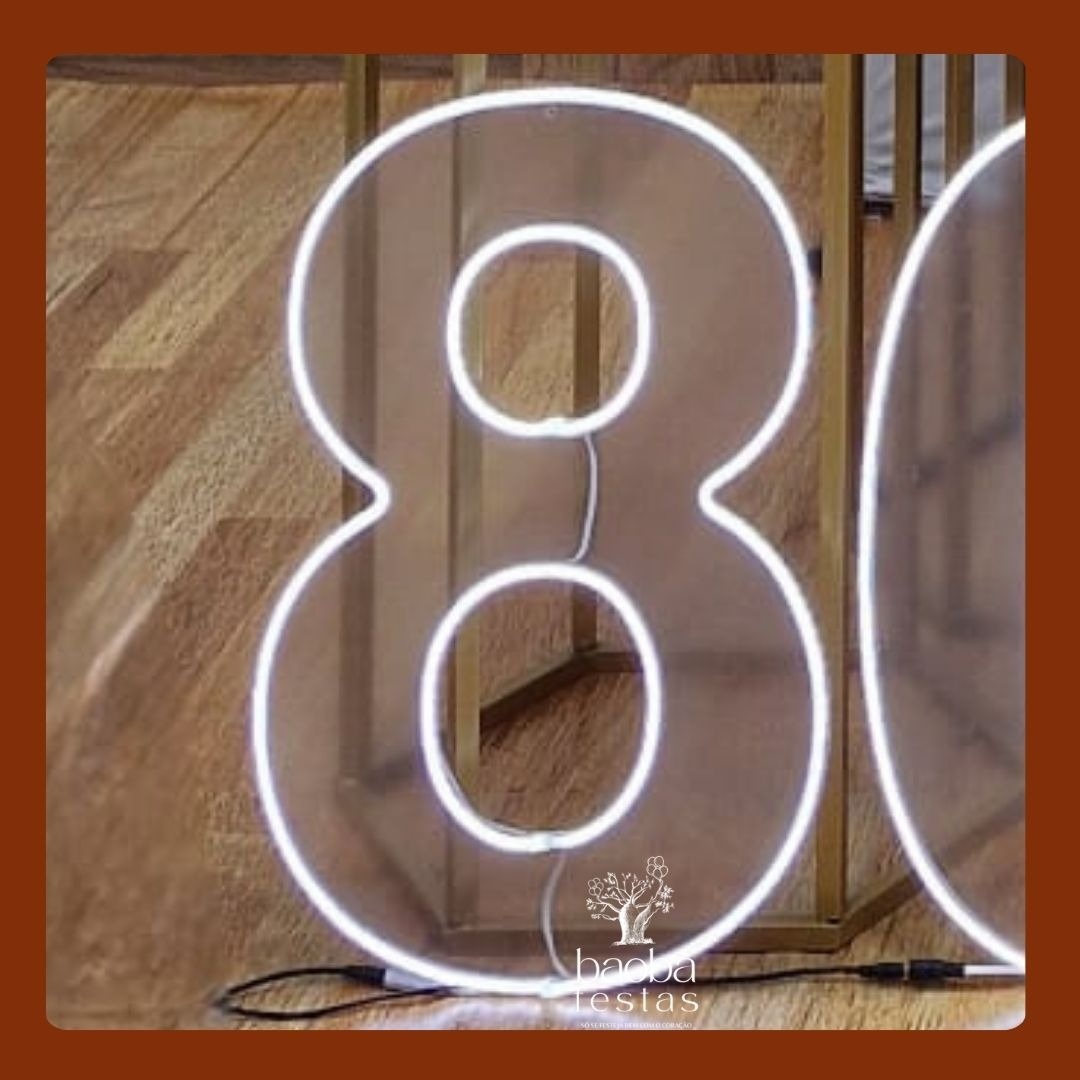 Idade Em Led (Nº8) - Baobafestas