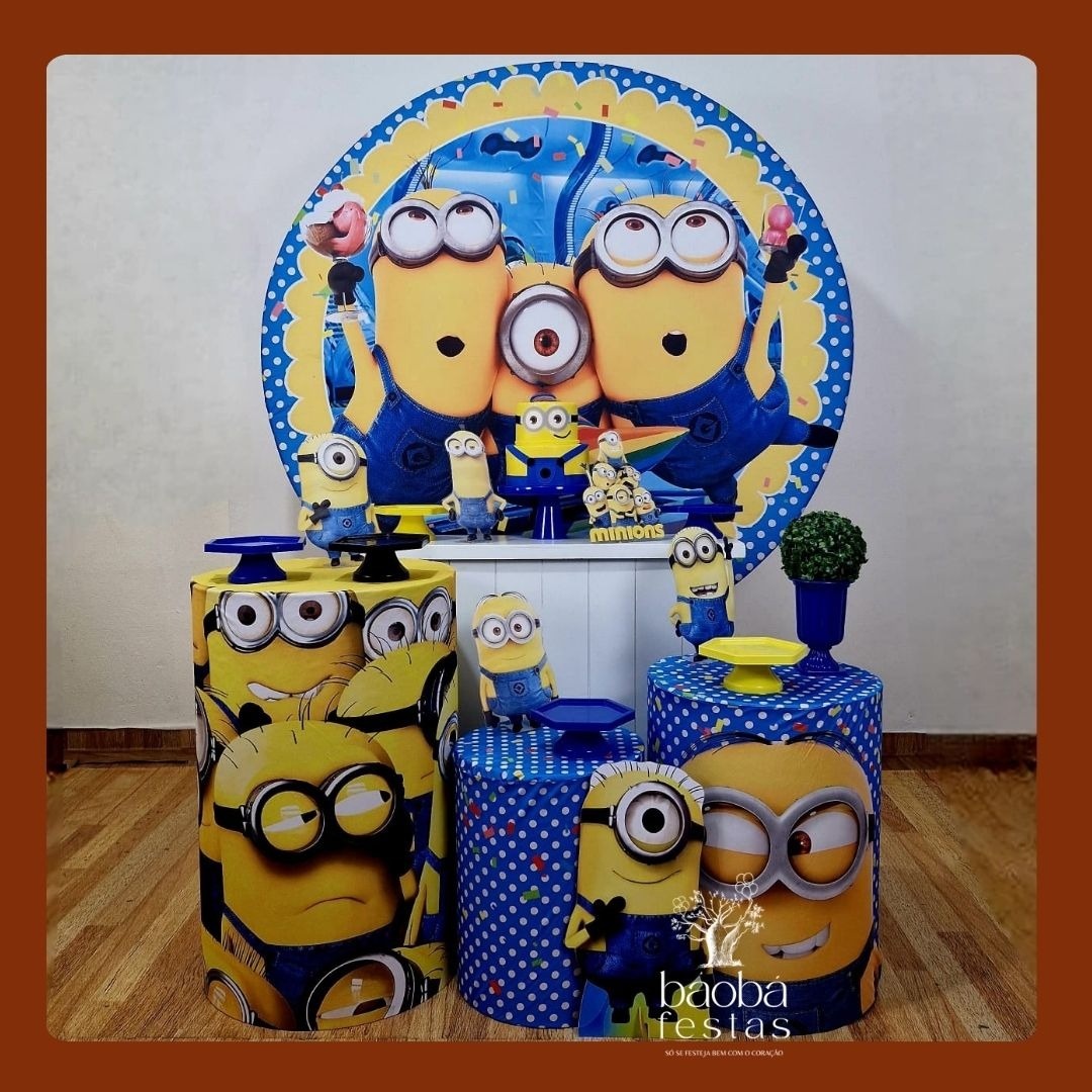 Minions (135) - Kit Diamante (+Totem)  - Baobafestas