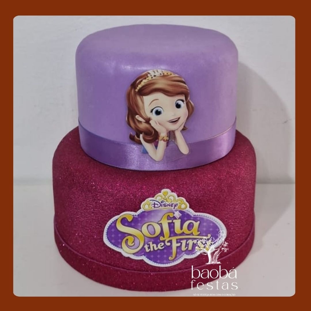 Bolo Fake Princesa Sofia - Baobafestas
