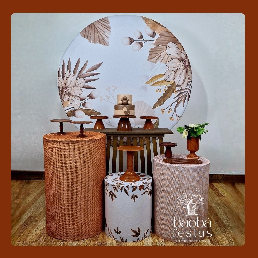 Floral Terracota (94) - Kit Diamante - Baobafestas