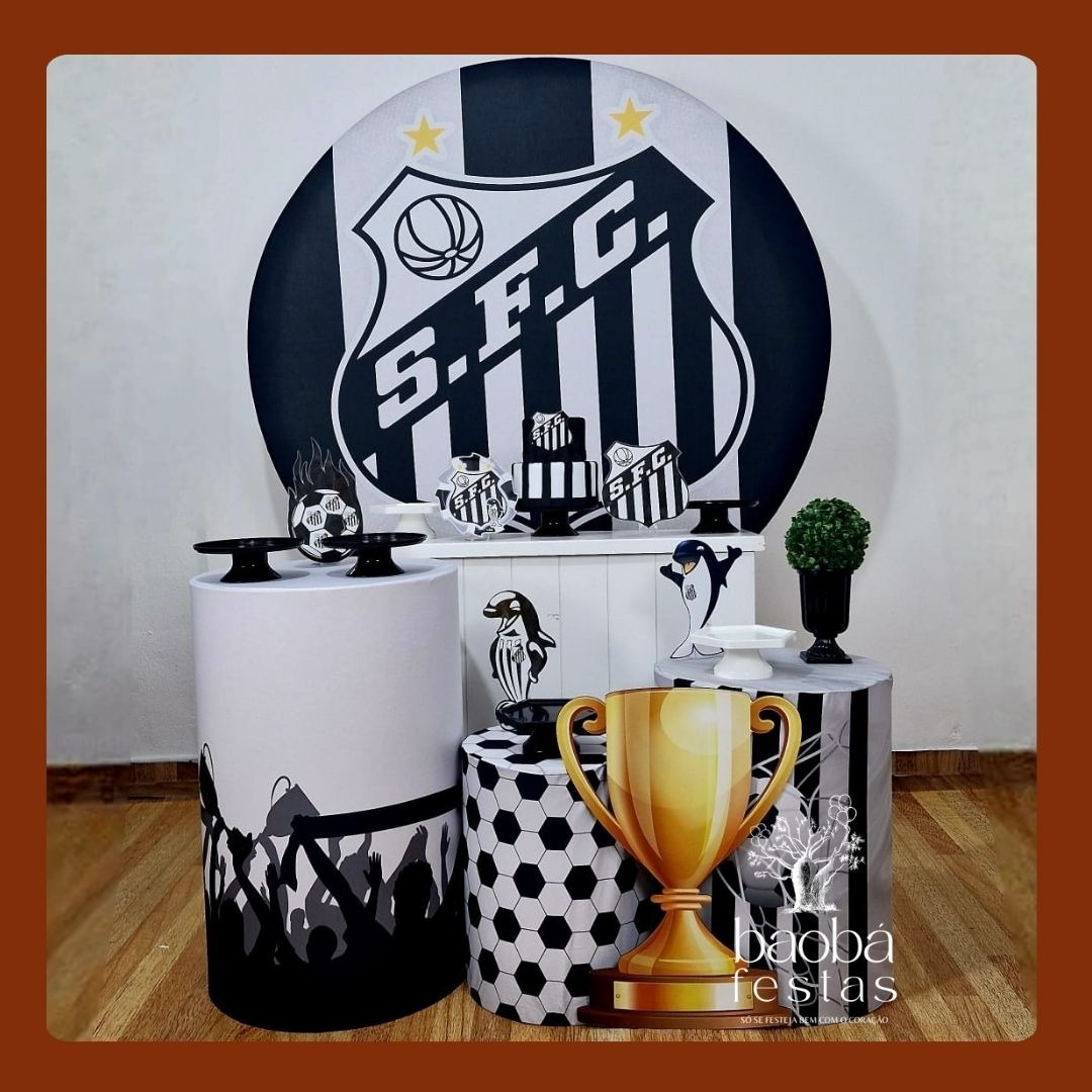Time Santos (111) - Kit Diamante + Totem - Baobafestas
