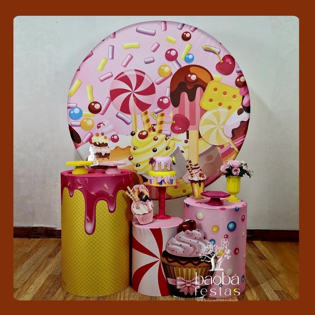 Confeitaria (08) - Kit Ouro (+Totem) - Baobafestas