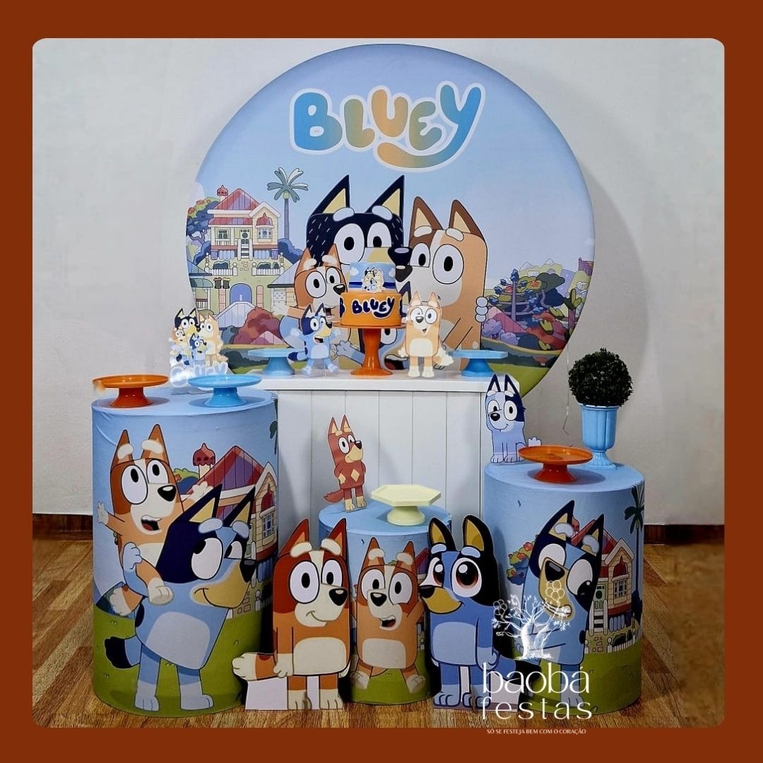 Bluey (154)- Kit Diamante + 2 Totens - Baobafestas