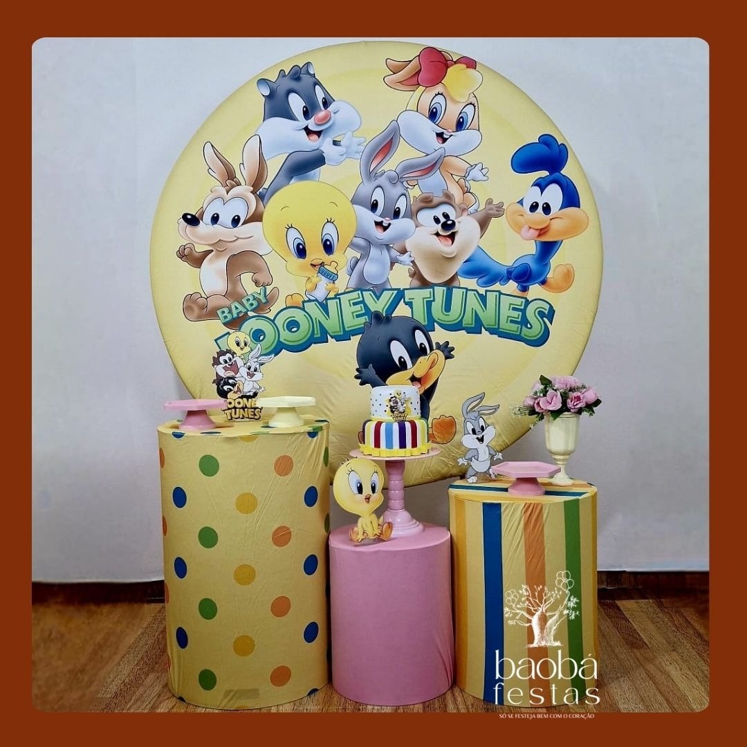 Looney Tunes Rosa (126) - Kit Ouro - Baobafestas