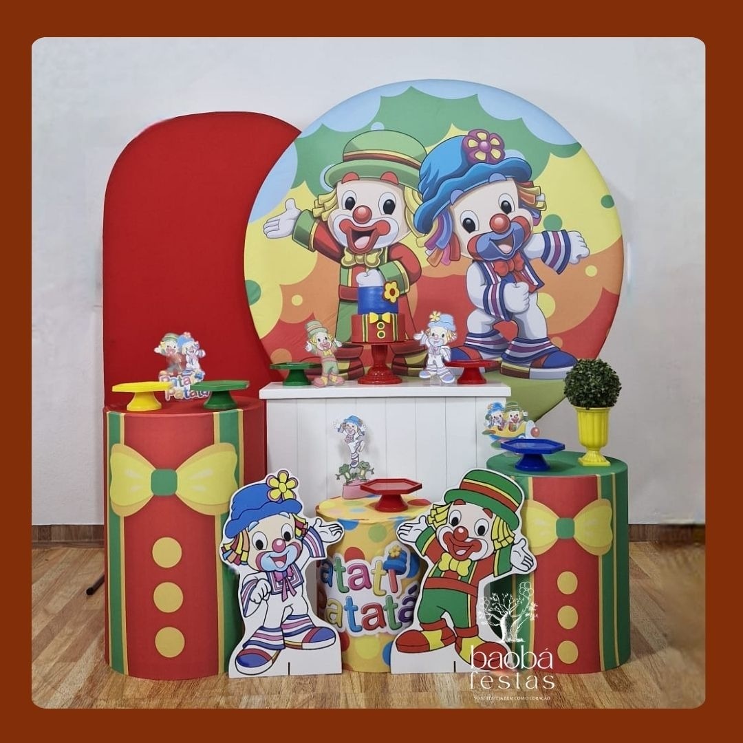 Kit Luxo - Patati Patatá - Com Totens de Chão  - Baobafestas