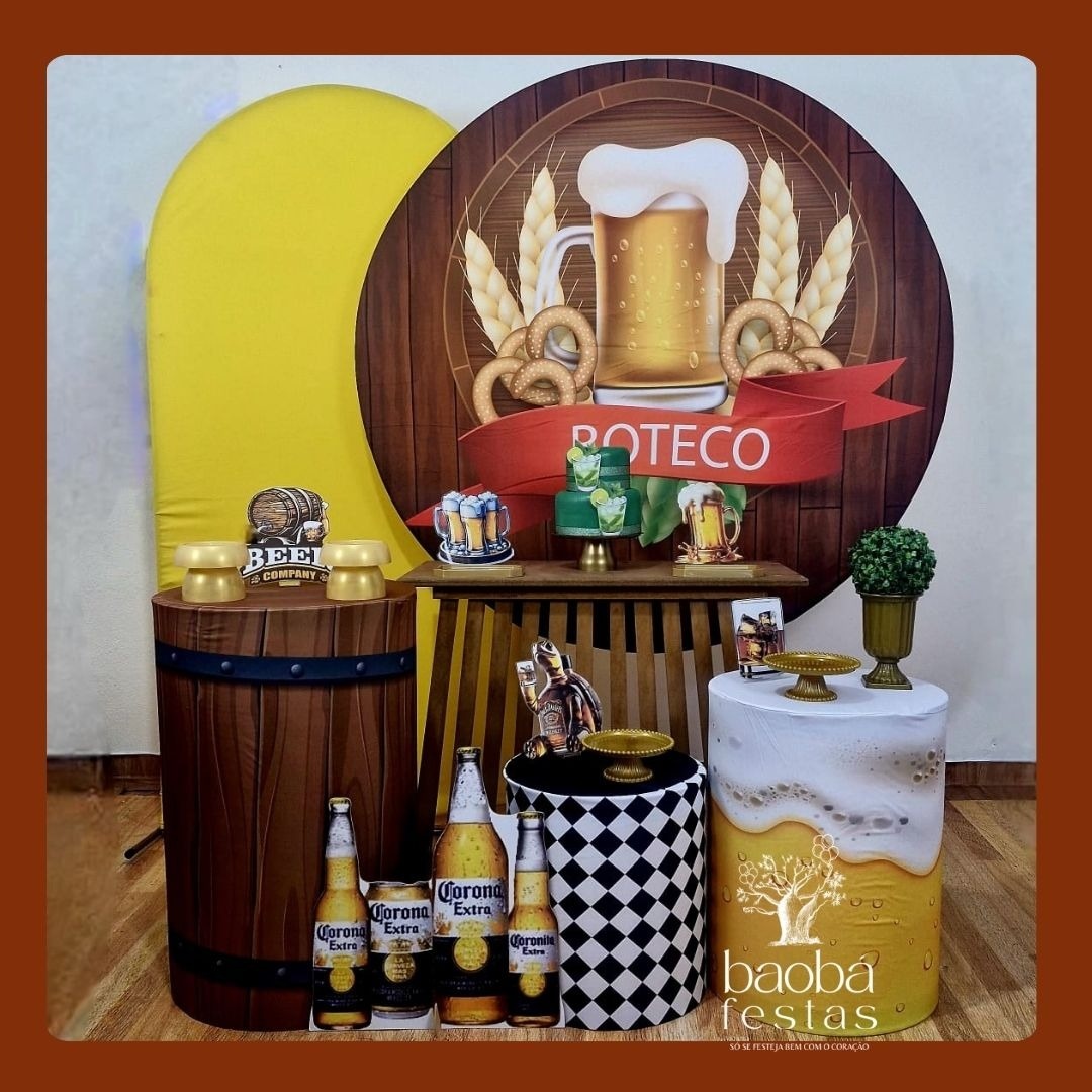 Boteco (95) - Kit Luxo (+Totem)  - Baobafestas